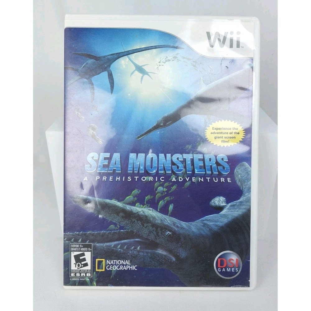 National Geographic Sea Monsters A Prehistoric Adventure‎ 2006 Nintendo Wii Game